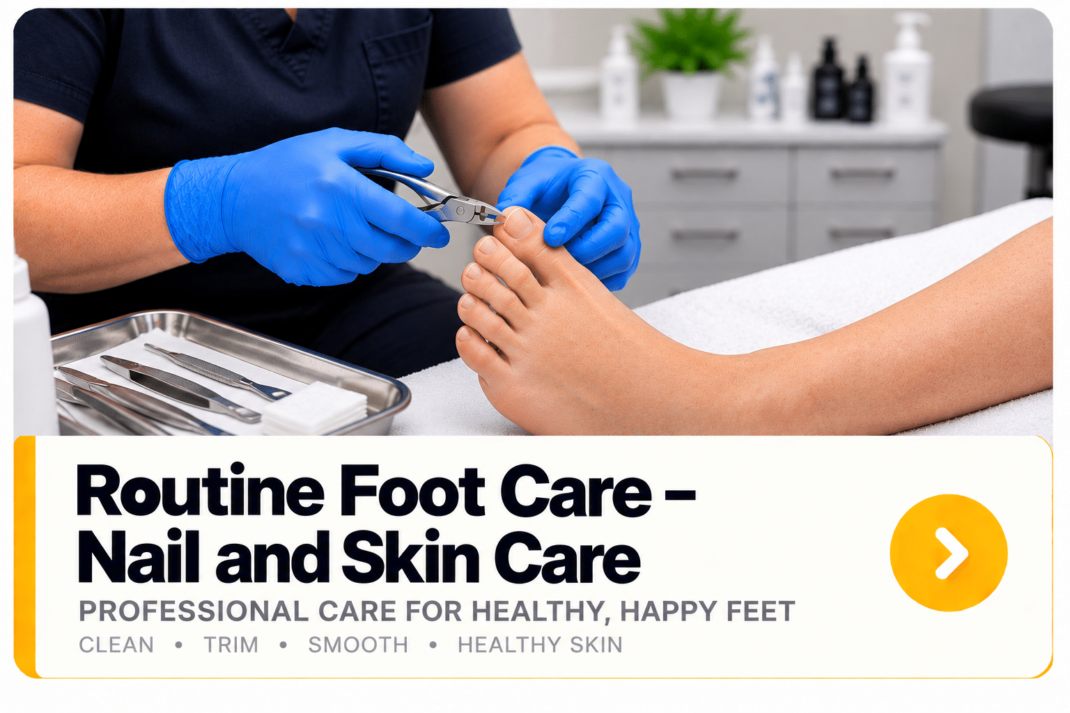 Routine Foot Care_ Nail and Skin Care NAIL CUTTING AND SKIN CARE AT KIKIS FOOTCARE CLINIC. WOLVERHAMPTON